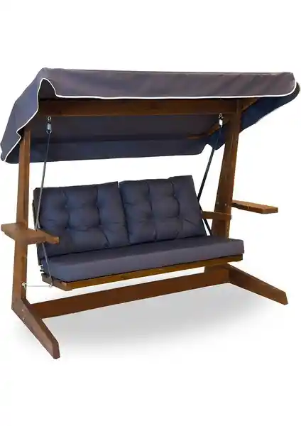 Aida Swings Viva 2200 Bahçe ve Teraslar İçin Şık ve Dayanıklı Ahşap Salıncağı