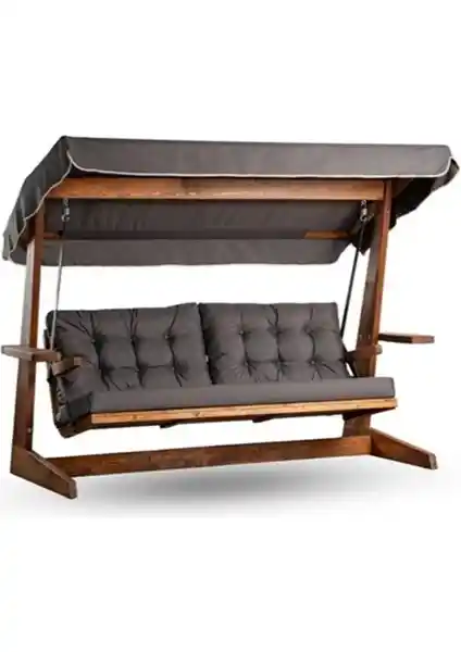 Aida Swings Viva 2400 Dört Kişilik Ahşap Bahçe Salıncağı Estetik ve Dayanıklı Tasarım