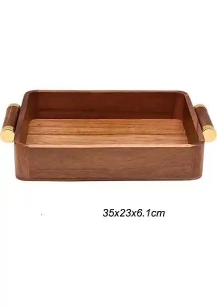 Akasya Gold Küçük Boy Tepsi: Şık ve Çok Yönlü Mutfak ve Dekorasyon Ürünü