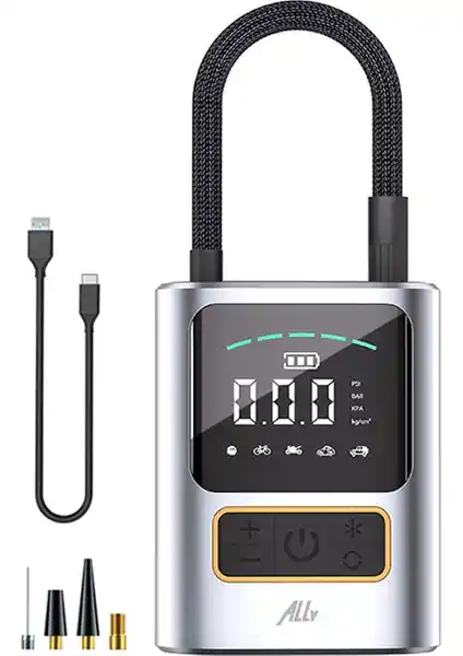 Ally ST-5528 Dijital Basınç Göstergeli Taşınabilir Oto Lastik Şişirme Pompası Özellikleri ve Kullanım Alanları