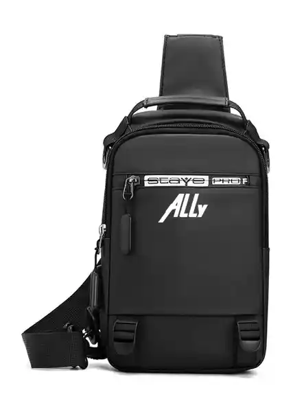 Ally USB Girişli Su Geçirmez Çok Fonksiyonlu Erkek Bel ve Sırt Çantası