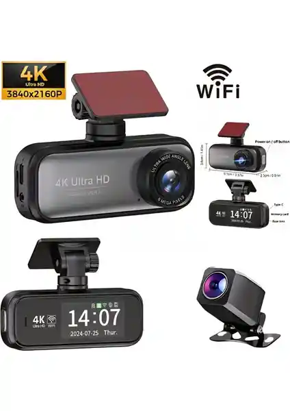 Alpotekno 4K UHD Araç Kamerası Gelişmiş Güvenlik ve Yüksek Çözünürlük Özellikleriyle