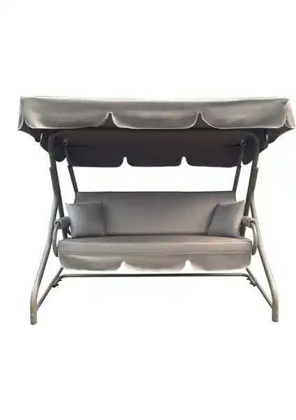 Aluseat 3 Kişilik Bahçe Balkon Teras Salıncağı Antrasit Modern ve Dayanıklı Tasarım