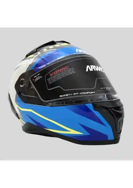 Arwic Pro Model AR939 Kapalı Motosiklet Kaskı Güvenlik ve Konfor Özellikleri