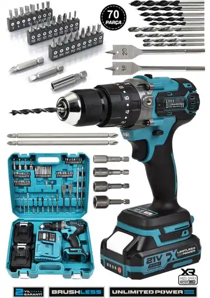 Assur 21V Çift Akülü Darbeli Şarjlı Matkap: Güçlü ve Dayanıklı El Aleti Özellikleri