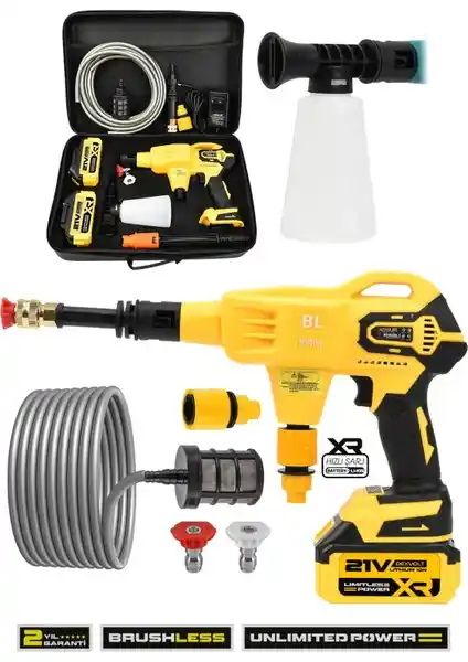 Assur 21V Kablosuz Yüksek Basınçlı Akülü Oto Yıkama Makinesi Özellikleri ve Kullanım Alanları