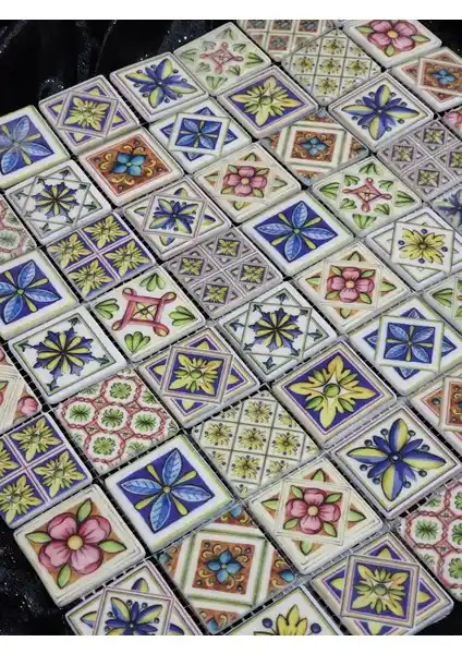 Atölye Öğretmenim Cam Mozaik 32x32 Santimetre Çok Yönlü Dekorasyon ve El İşi Malzemesi