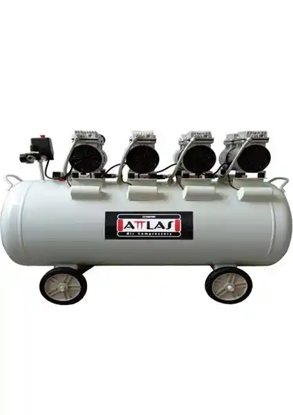 Attlas SK 20200 200 Litre Yağsız Monofaze Kompresör Endüstriyel ve Ticari Kullanım İçin