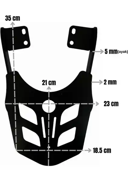 Bajaj Dominar 250 İçin Tasarlanmış Dayanıklı ve Estetik Arka Çanta Taşıma Demiri