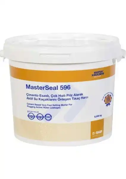 Basf Masterseal 596 Tıkaç Harcı 5 Kg Yüksek Performanslı Su Yalıtım Çözümü