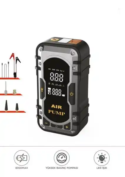 Başkenttekno APS-02 Çok Fonksiyonlu Araç Yardımcısı Güçlü ve Taşınabilir Tasarım