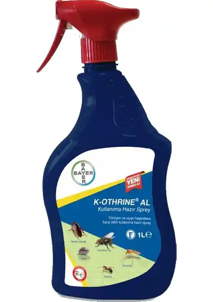 Bayer K-Othrine Al 1 Litre: Etkili ve Güvenilir İç Mekan Haşere Kontrol Ürünü