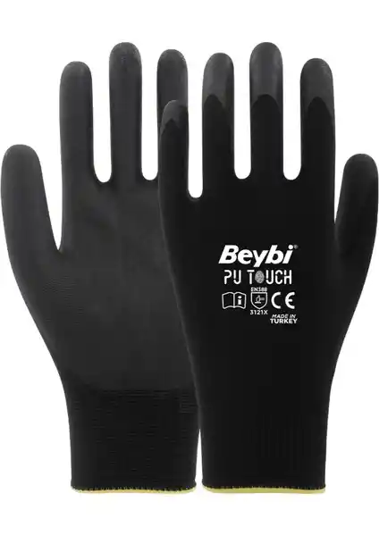 Beybi Pu Touch Poliüretan Polyester İş Eldivenleri: Endüstriyel ve Güvenilir Kullanım İçin