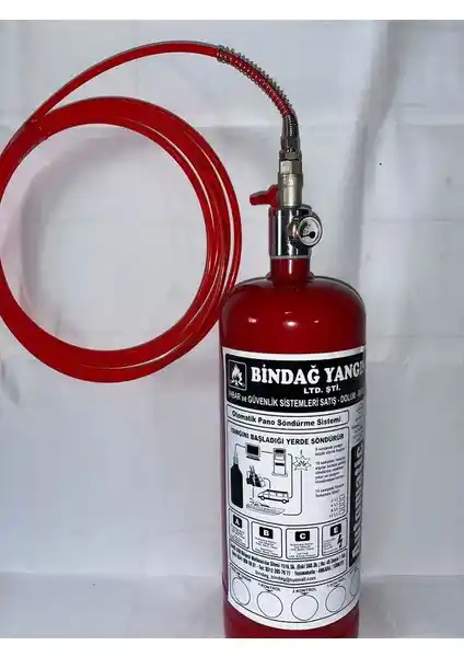 Bindağ 2 kg FM 200 Yangın Tüpü Elektrik ve Hassas Alanlar İçin Güvenli Yangın Söndürme Çözümü