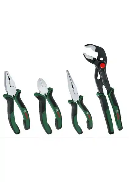 Bosch 4’lü Pense Yan Keski Kargaburun Boru Anahtarı Seti Güç ve Çok Yönlülük Sunar