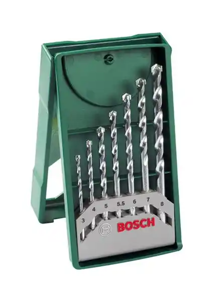 Bosch 7 Parçalı Beton Matkap Ucu Seti Profesyonel ve Hobi Kullanımı İçin Uygun