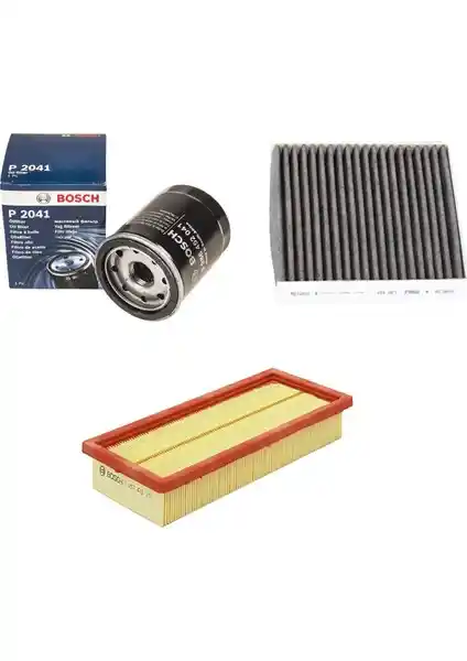 Bosch Fiat Egea 1.4 Bakım Seti Hava, Yağ ve Polen Filtresi ile Motor Performansını Koruyun