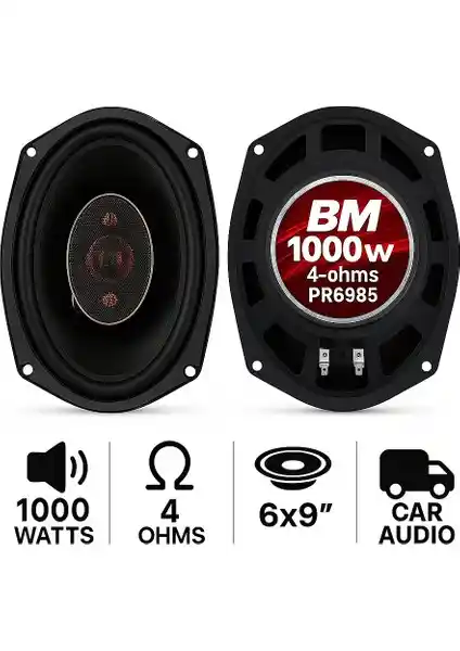 Boschmann PR6985 Oto Hoparlörleri Güçlü Ses ve Yüksek Performans İçin Uygun