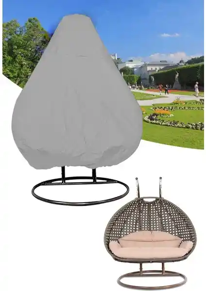 Bundeba Cocoon 2 Kişilik Salıncak Koruma Örtüsü - Dayanıklı ve Su Geçirmez Bahçe Koruma