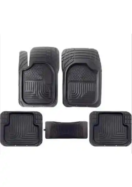 Burç Havuzlu Paspas 3D Siyah 5 Parça Çok Amaçlı Araç İçi Koruma Ürünü