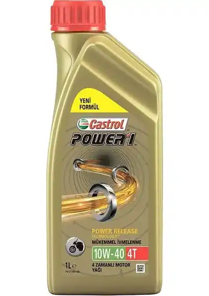 Castrol 4T Power 10W40 1 Lt Motor Yağı ile Motosikletinizin Performansını Artırın