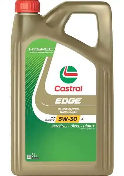 Castrol Edge 5W-30 LL Motor Yağı 2024 Güncellenmiş Yüksek Performans ve Güvenilirlik