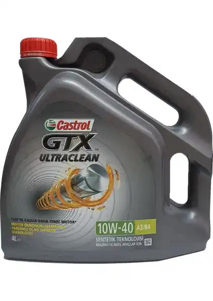 Castrol GTX Ultraclean 10W-40 A3/B4 Motor Yağı ile Motor Performansını Artırın