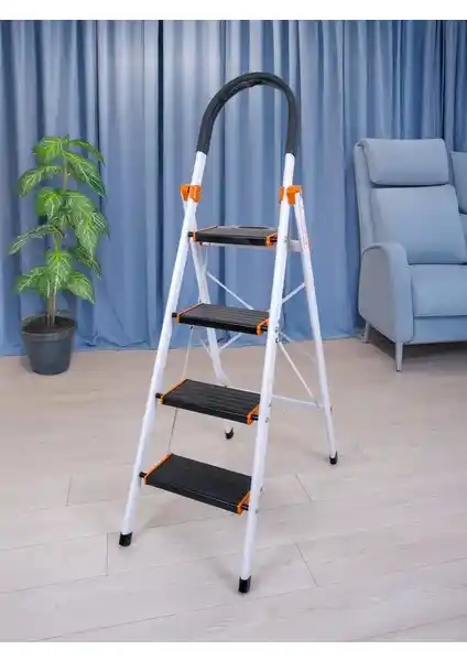 Cıngıllıoğlu CA-154 Hauslife 4 Basamaklı Ev ve İş Merdiveni Güvenlik ve Estetik Bir Arada