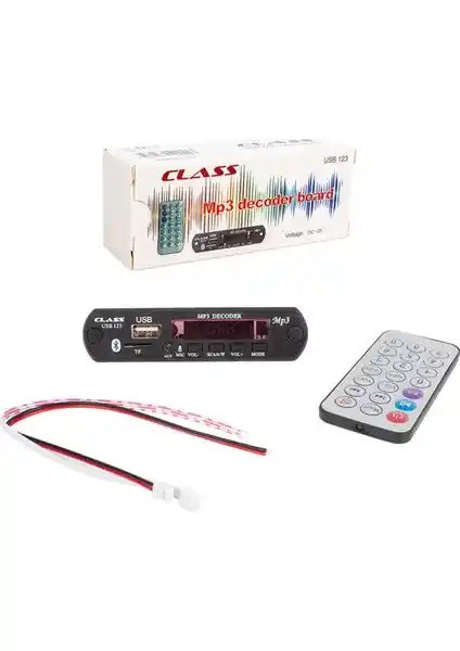 Class USB-123 Otomobil İçin Çok Fonksiyonlu Dijital Müzik Çalar ve Çevirici Cihazı