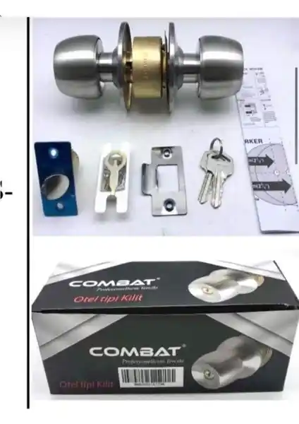 Combat Topuzlu Kapı Kolu Kilidi Güvenlik ve Estetiği Birleştiren Modern Çözüm