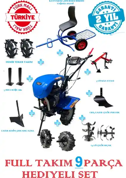 Dalaz Turbo 930B Pro Benzinli Çapa Makinası: Güçlü ve Dayanıklı Tarım Ekipmanı