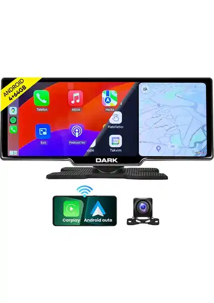 Dark 10.26 inç Android 13 Otomobil Ekranı: Çok Yönlü ve Gelişmiş Araç İçi Teknoloji
