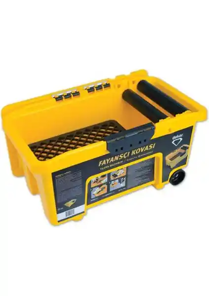 Dekor Fayansçı Kovası 25 lt dayanıklı ve ergonomik fayans ve seramik işleri için ideal kova