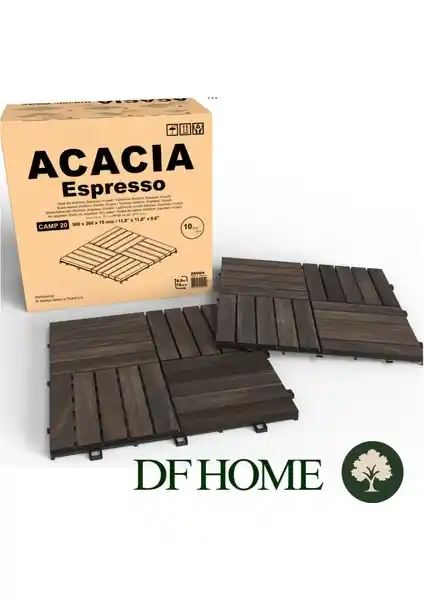 Df Home Ahşap Yer Karosu Esprasso Renkli Dayanıklı ve Estetik Tasarım Özellikleri