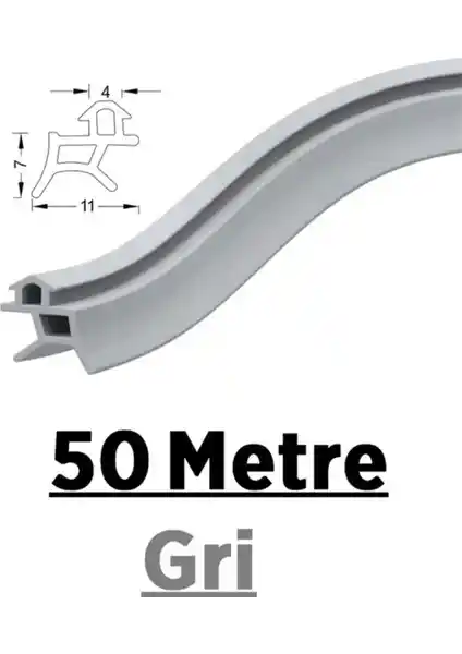 Dkf Conta 50 Metre Gri PVC Pencere Contası ile Yüksek Performans ve Dayanıklılık