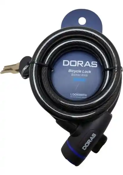 Doras Bisiklet Kilidi B3000 Antrasit - Güçlü ve Dayanıklı Güvenlik Çözümü