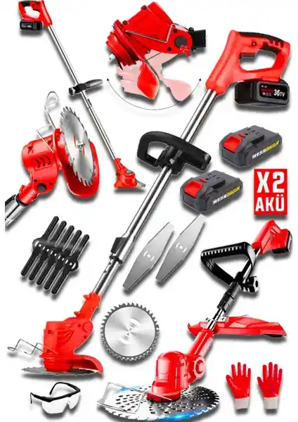 Dozzer Alman Blut Serisi 798 VF Karbon Motorlu Akülü Çim ve Ot Biçme Makinesi Özellikleri