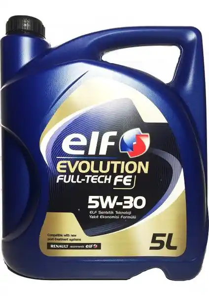 Elf Fulltech Fe 5W-30 5 Lt Motor Yağı: Yüksek Performans ve Güvenilirlik Garantisi