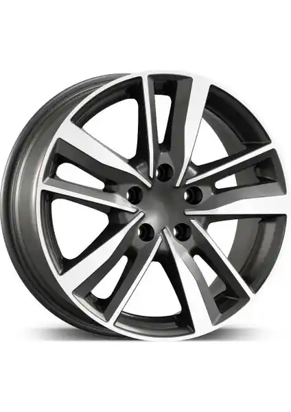 Emr 17 İnç 5X100 Gun Metal Elmas Kesim Jant Modeli - Modern ve Dayanıklı Otomobil Aksesuarı
