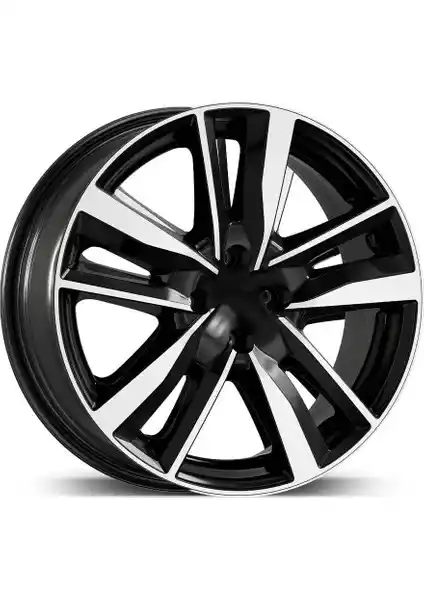 Emr 17 İnç Siyah Elmas Kesim Jant Modeli Renault Clio RS Uyumlu Modern Tasarım