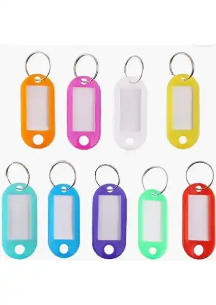 Enka Plastik Anahtarlıklar 25'li Paket Çok Amaçlı Renkli ve Dayanıklı Tasarım