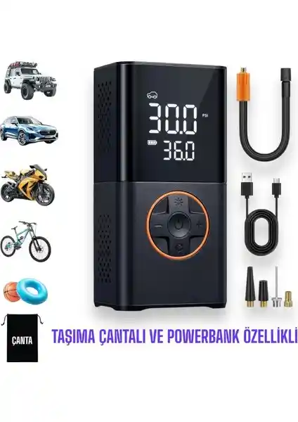 Enshall Auhma 3600 mAh Şarjlı Hava Pompası: Çok Fonksiyonlu ve Taşınabilir Teknoloji