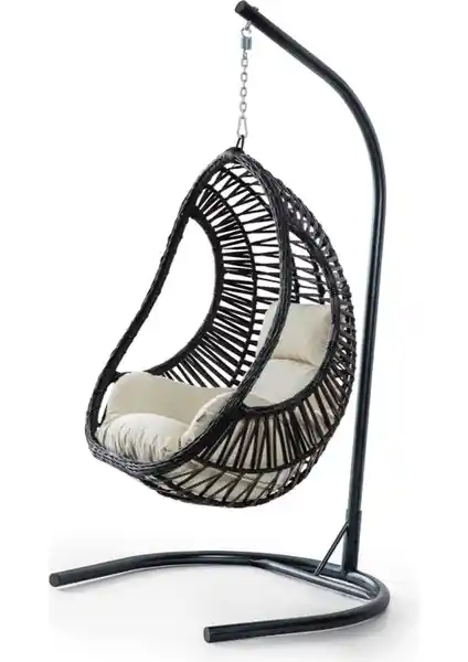 Eymense Cosmo Rattan Salıncak: Dayanıklı ve Estetik Dış Mekan Dekorasyonu Ürünü