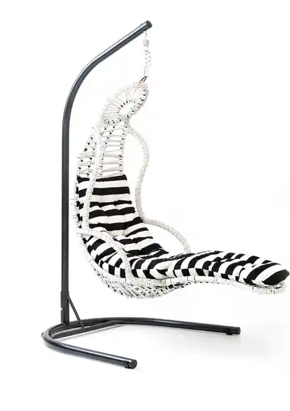 Eymense Elit Demonte Ayak Uzatmalı Rattan Salıncak Modern Dış Mekan Oturma Çözümü