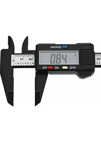 Fideco Dijital LCD Ekran Karbon Fiber Kumpas 150MM Hassas Ölçüm Aracı
