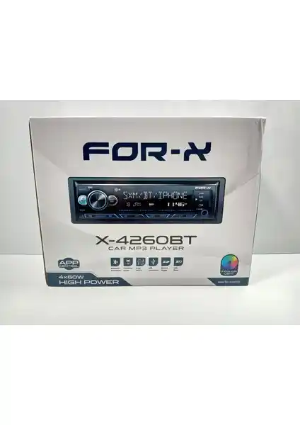 For-x X-4260BT Otomobil Teybi: Çok Fonksiyonlu ve Güçlü Tasarım Özellikleri