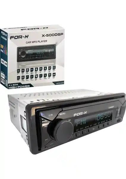 For-x X-500DSP Otomobil Ses Sistemi, Yüksek Güçlü Ses ve Çoklu Bağlantı Seçenekleri