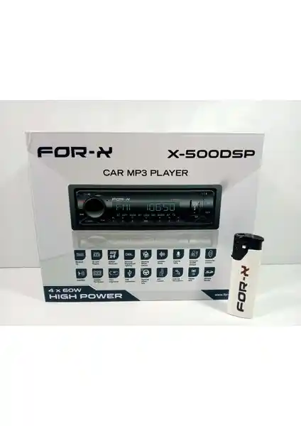 For-X X-500DSP Teyp ve Çakmak Seti Otomobil İçin Gelişmiş Ses ve Estetik Özellikler