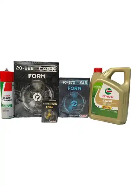 Ford Focus III İçin Castrol Bakım Seti: Güvenilir ve Kapsamlı Bakım Çözümü