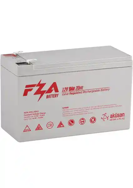Fza 12 V 9 Ah AGM Kuru Akü: Güç ve Güvenlikte En Üst Seviyede Performans